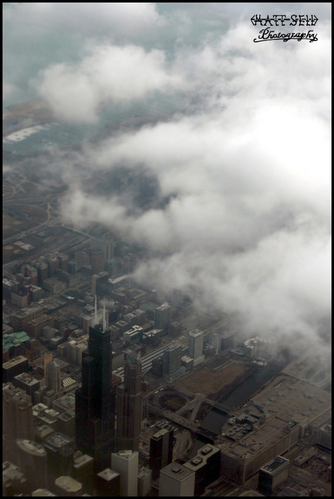 Chicago above the clouds