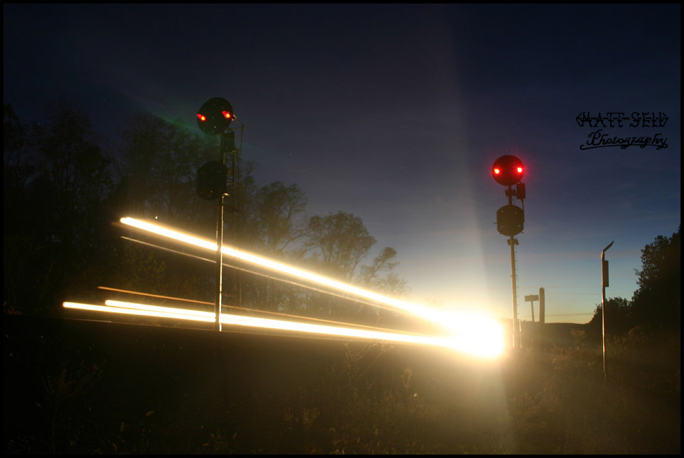 Light Streak at dusk