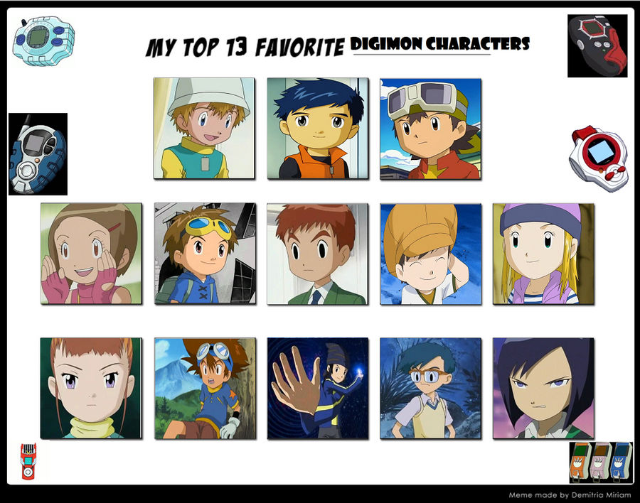 Top 13 Digimon Human Characters by raidpirate on DeviantArt