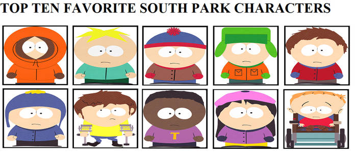 Top Ten Favorite South Park Characters