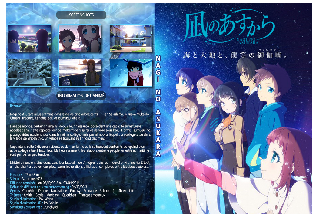 Nagi no Asukara  Manga love, Anime, Deviantart