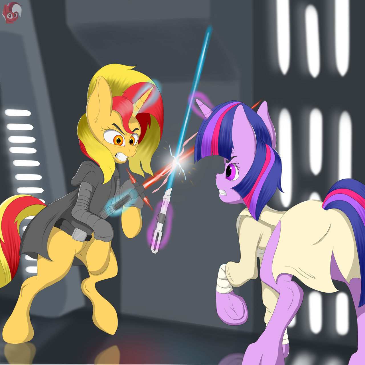 The duel of hoofes