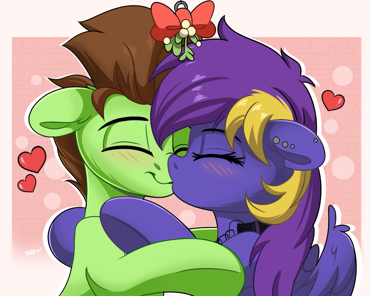 Comm Kiss of christmas