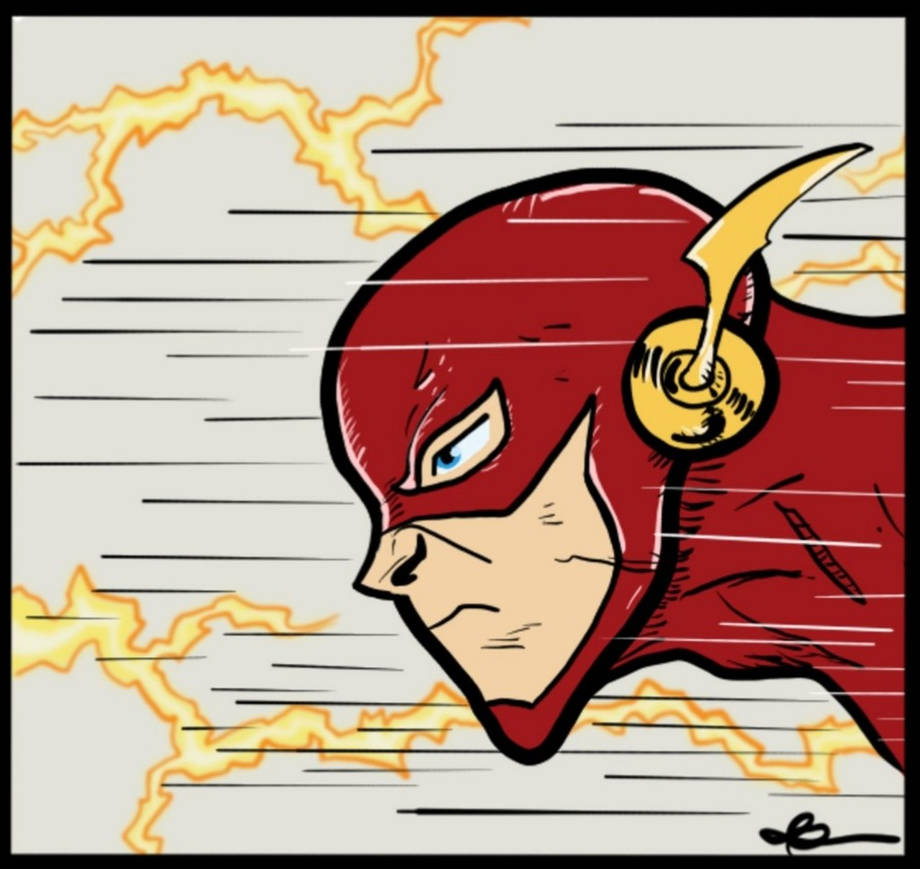 The Flash racing past (30/08/22) by The-Blanket-Artist on DeviantArt