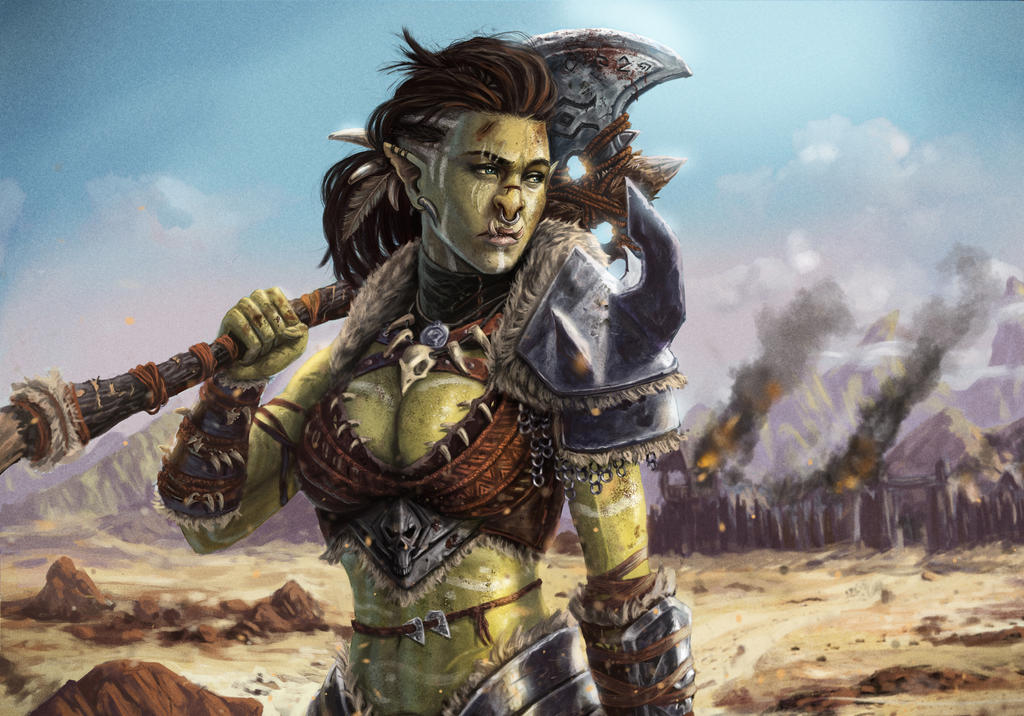 Orc Girl Goes To High School Orc girl by SimplyJorgeous on DeviantArt