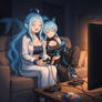 Cyberneko and Marcelia Gaming Together