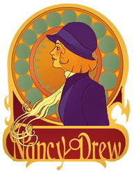 Art Nouveau Nancy Drew by Professor-R