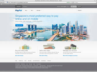 PayPal Singapore Homepage