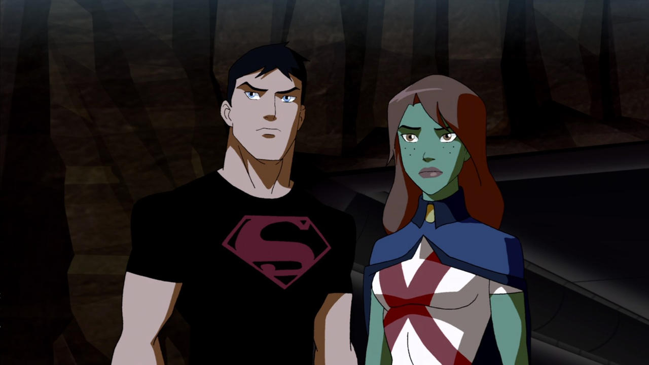 Young Justice - Superboy and Miss Martian by AlphaGodzilla1985 on