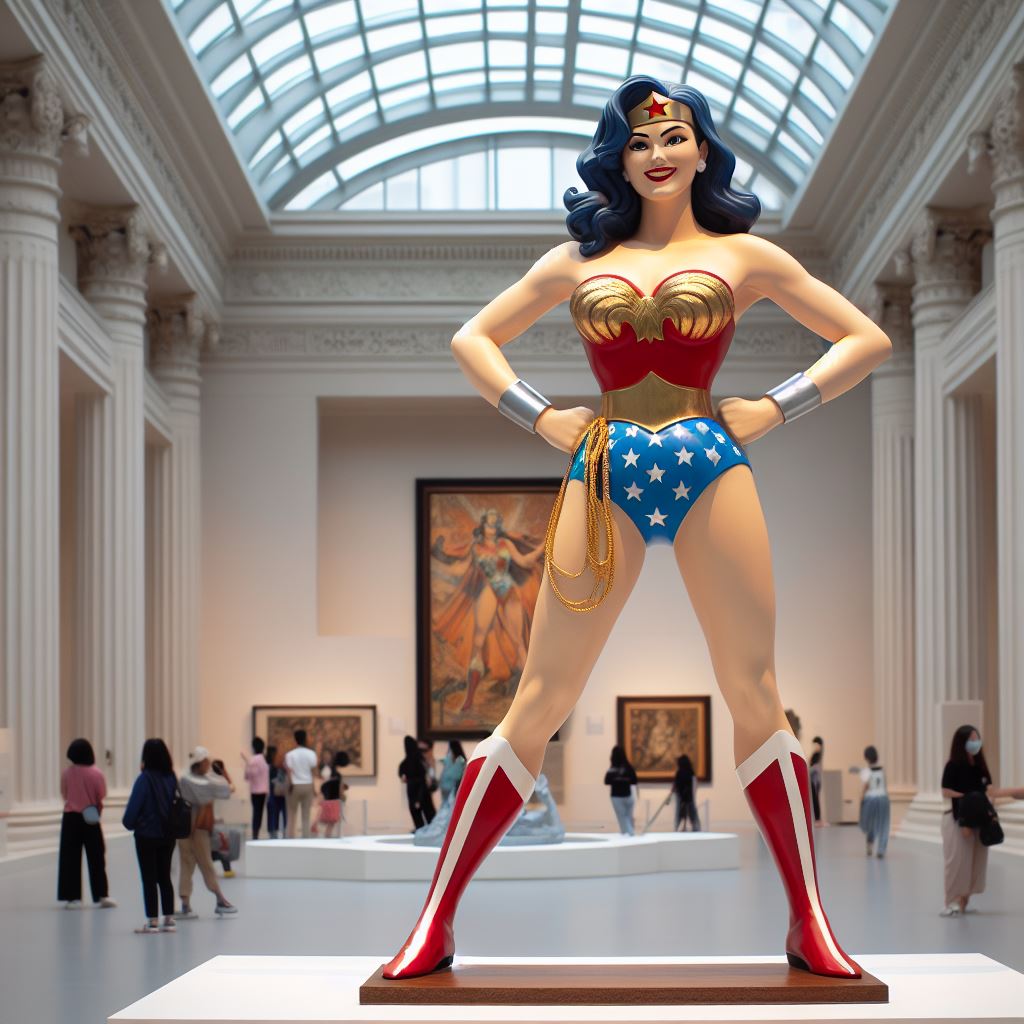 Wonder Woman Library Display Wonder Woman on display by AlphaGodzilla1985 on DeviantArt