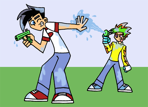 Water Gun Fight by Brit-Brit on DeviantArt Water Gun Fight by Brit-Brit on DeviantArt
