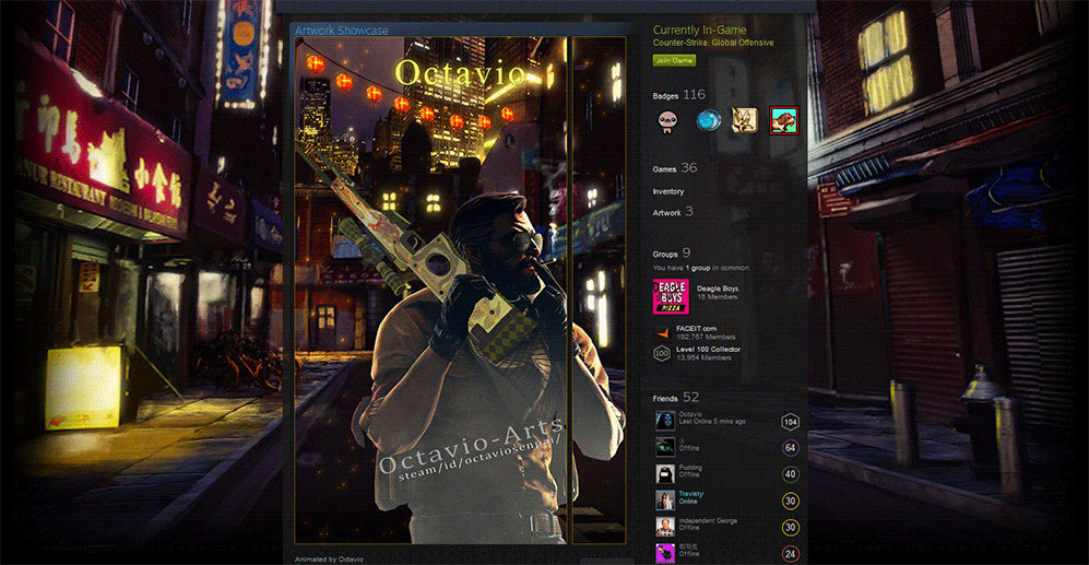 CS:Go Steam Artwork Showcase Animated AWP DLore by Octavio-Arts on ...