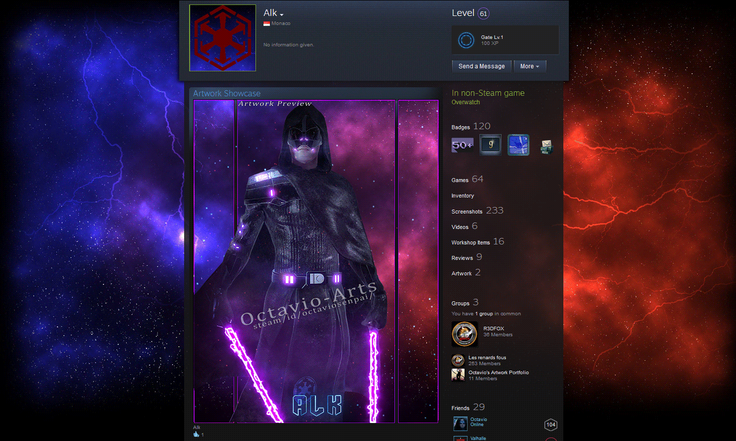 Custom Steam Artwork Animated Commission By Octavio Arts On Deviantart