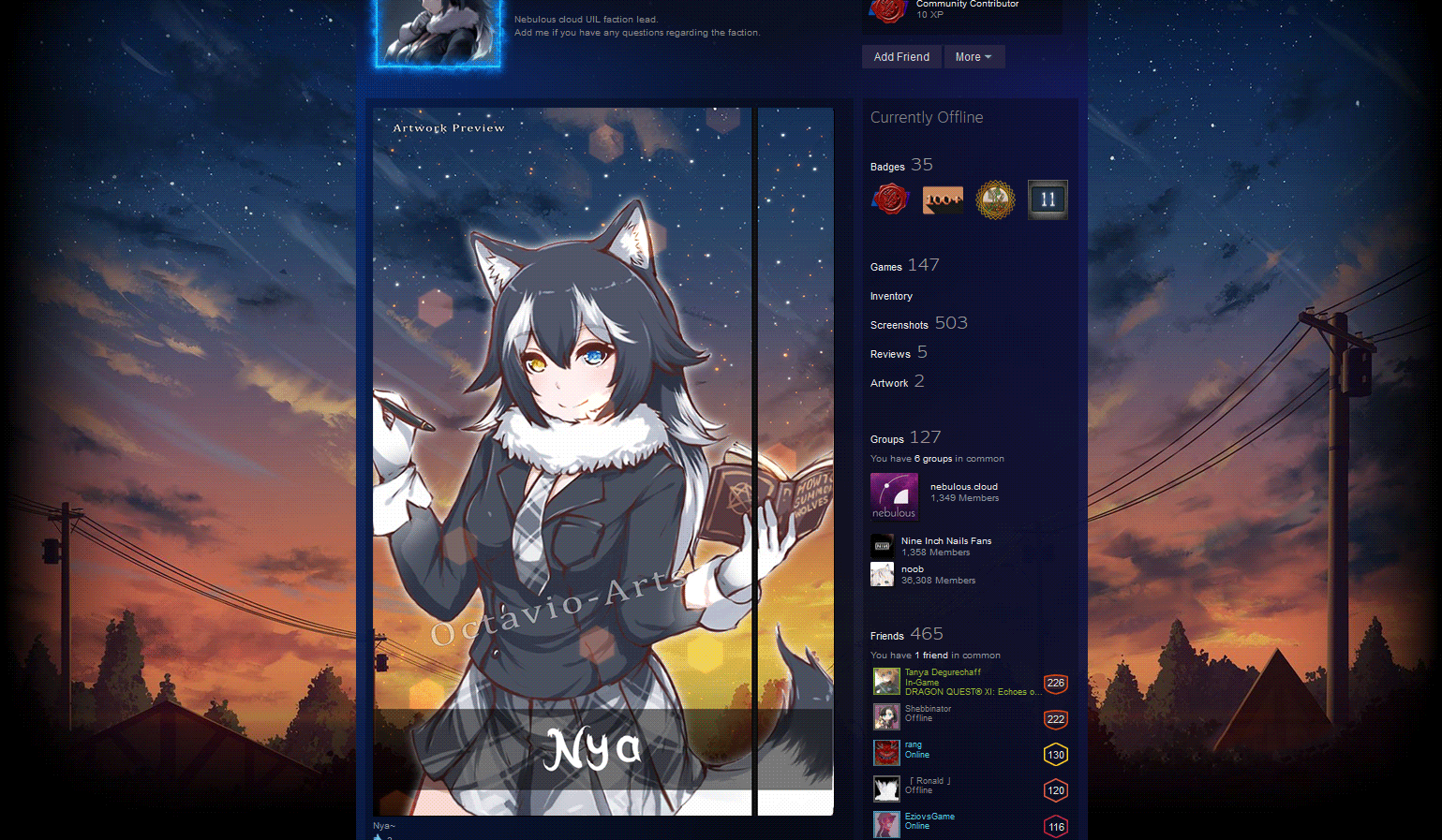 Gray Wolf Steam Artwork Showcase Animated By Octavio Arts On Deviantart