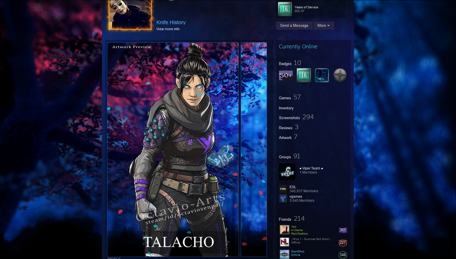 Apex Legends Animated Steam Artwork Profile By Octavio Arts On Deviantart Apex Legends Animated Steam Artwork Profile By Octavio Arts On Deviantart