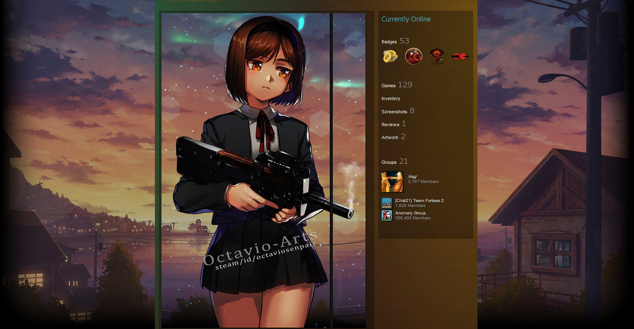 Steam Artwork Profile by Octavio-Arts on DeviantArt