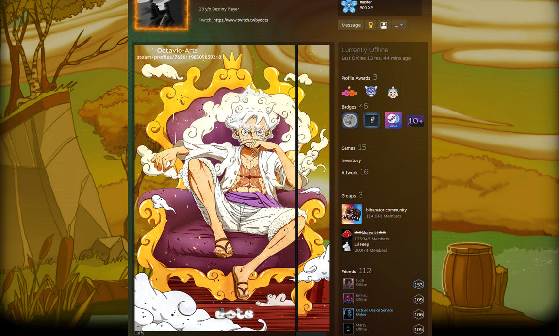 Steam artwork of Roronoa Zoro by R2GE on DeviantArt