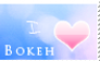 :I LOVE BOKEH: stamp