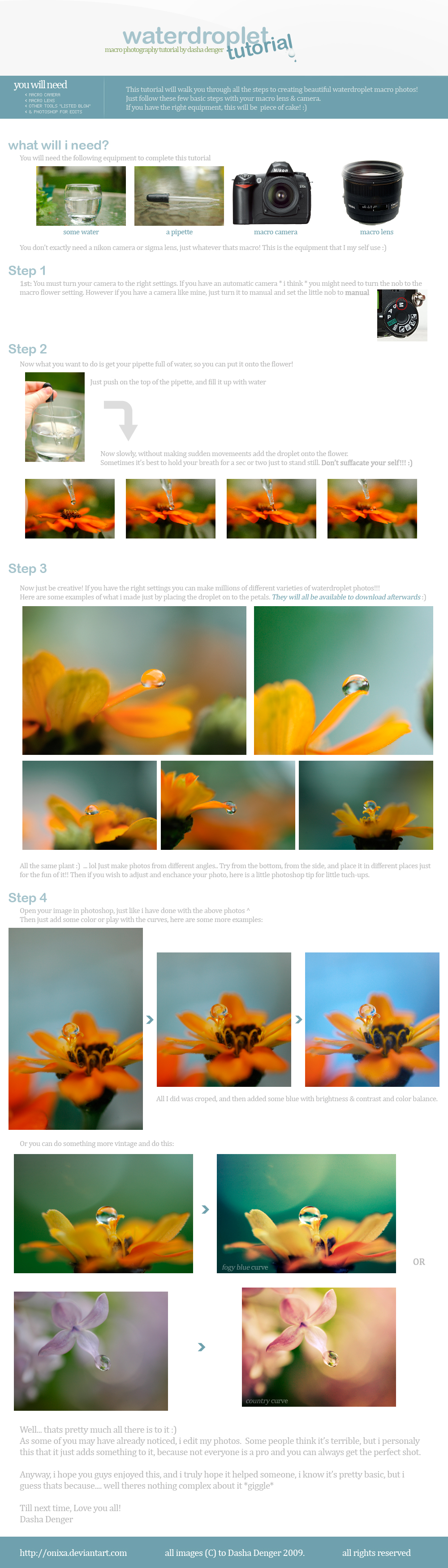 WaterDroplet Tutorial