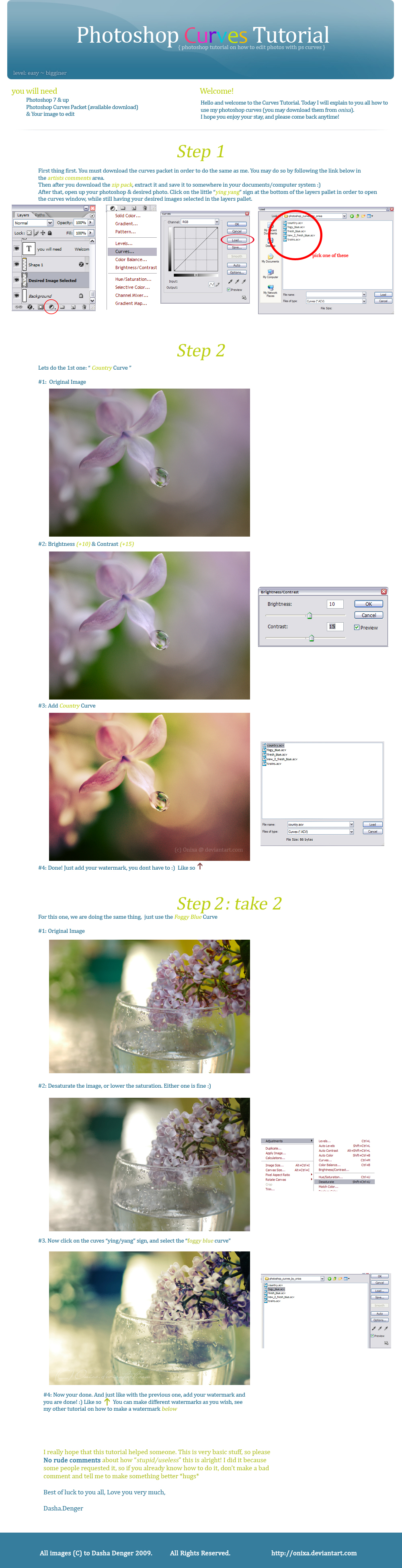 Photoshop Curves Tutorial