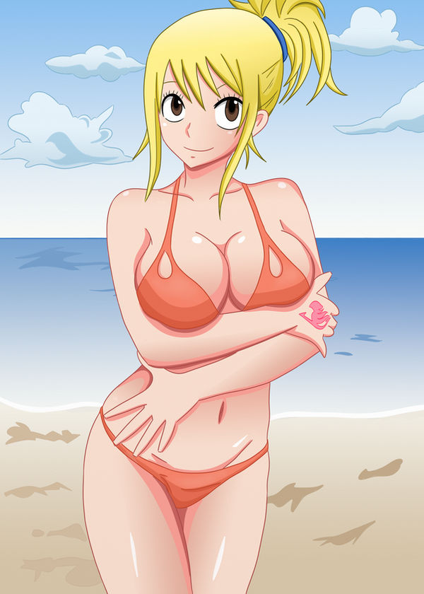 Lucy on the beach