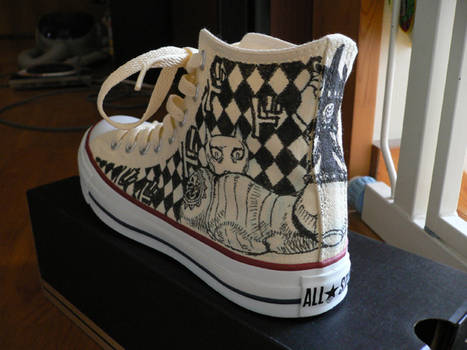 JOJO'S BIZARRE ADVENTURE Painted Sneakers Left02