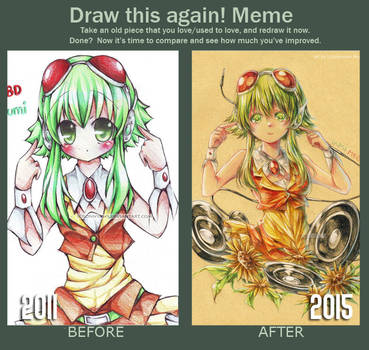 before after meme : gumi