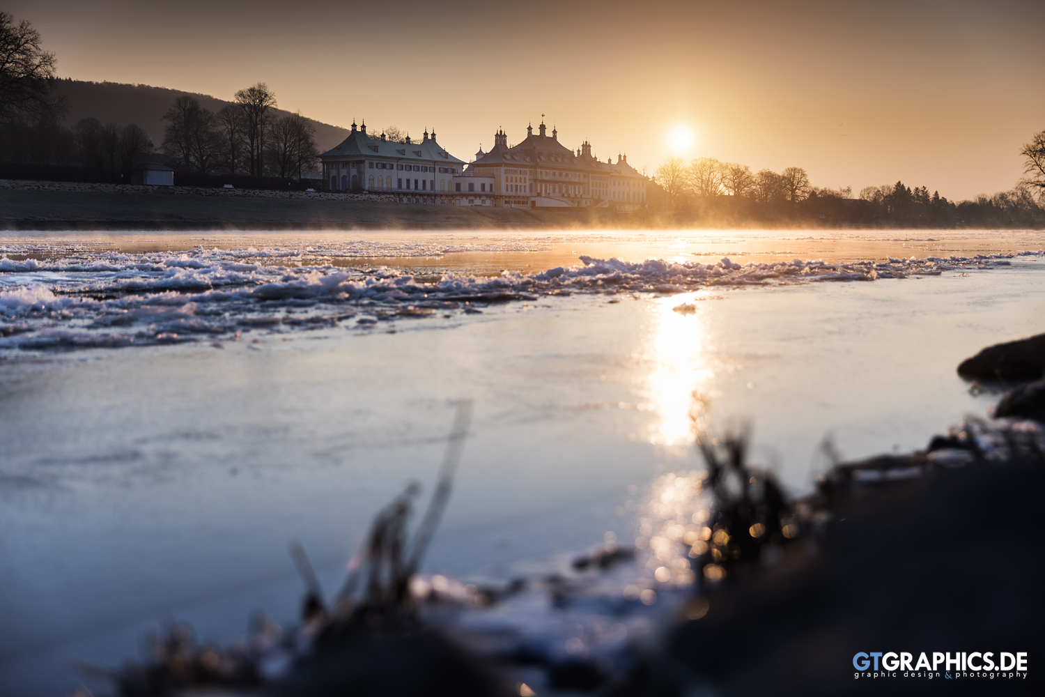 Wintermorgen in Pillnitz