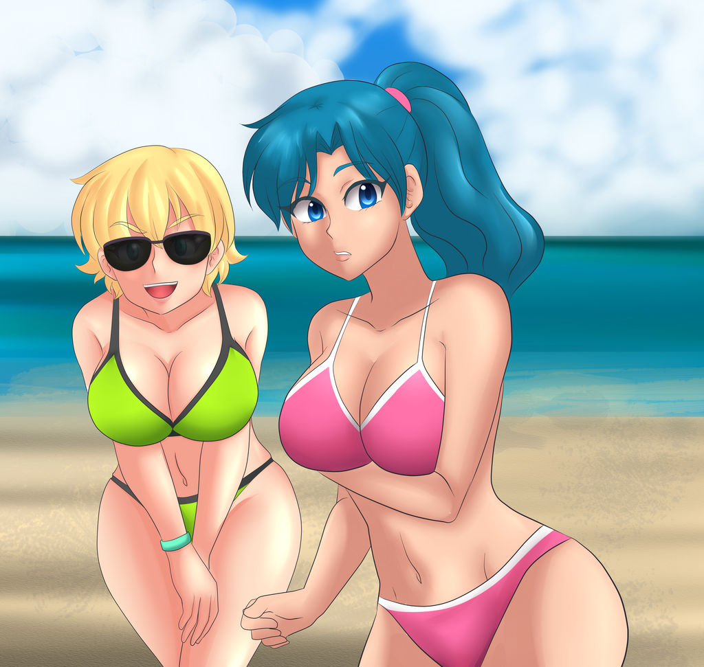 Together at the Beach by Rezuban