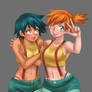 Misty and Ash  Colored