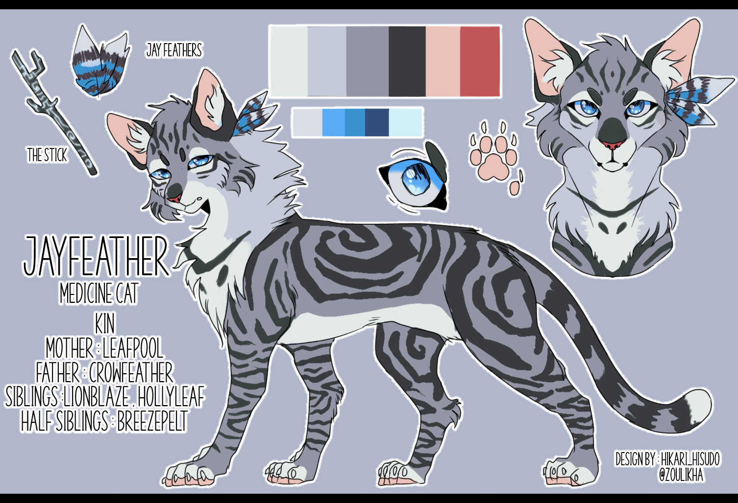 Jayfeather  Warrior cats redesign by Hikari-Hisudo on DeviantArt