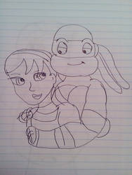 Tmnt more Donnie and April love by aliciamartin851