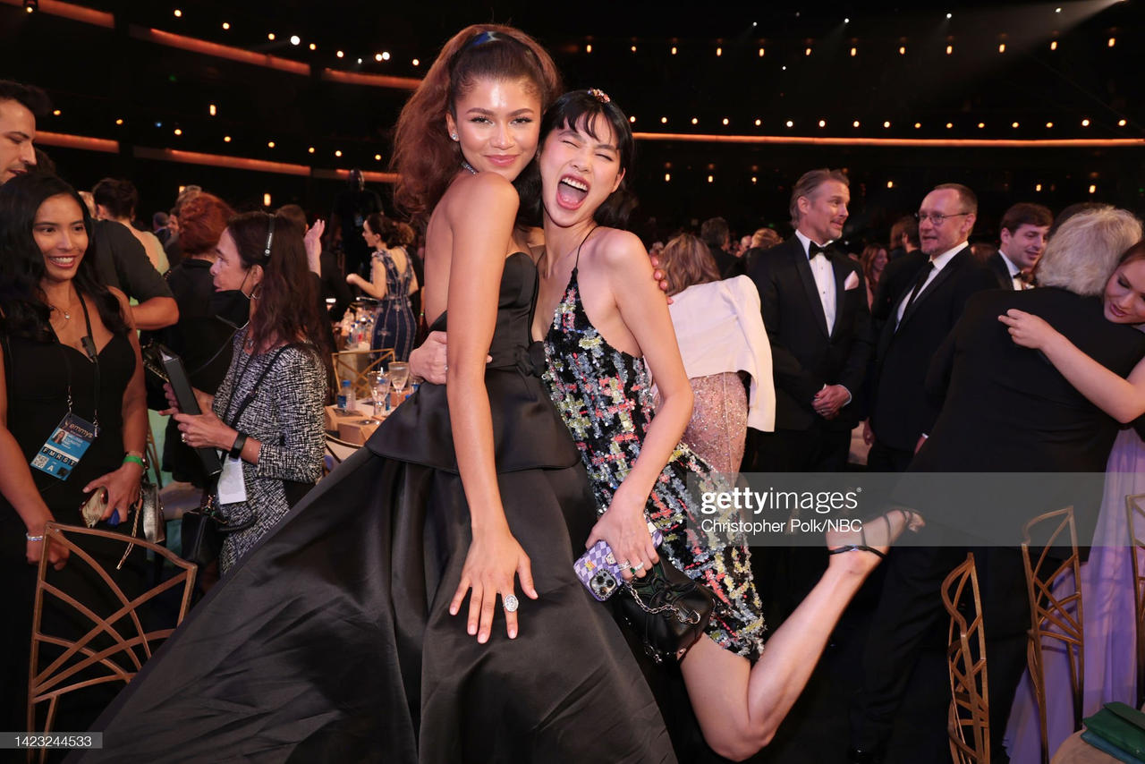 Zendaya with friend at the Emmy's by aliciamartin851 on DeviantArt
