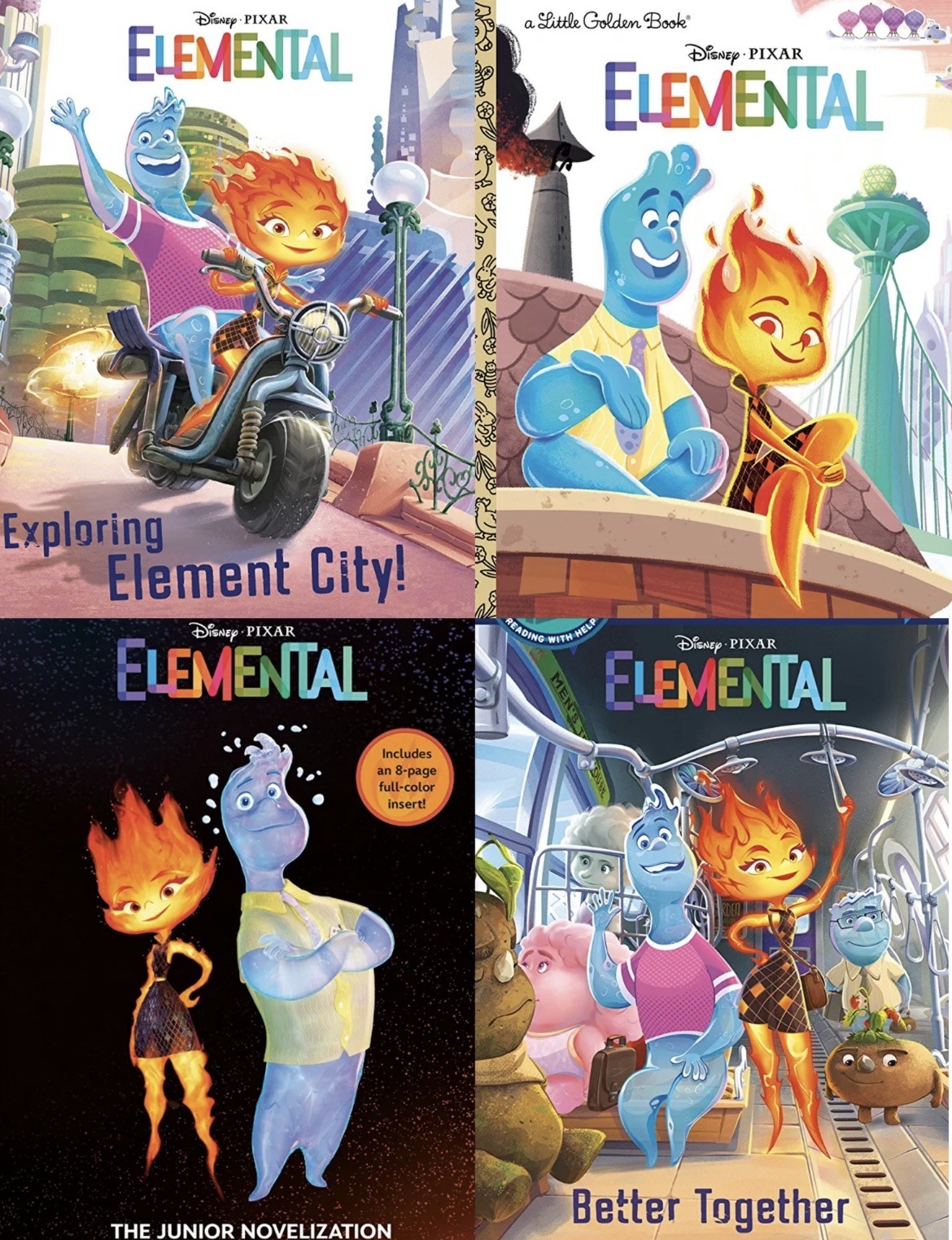 Disney's elemental books by aliciamartin851 on DeviantArt