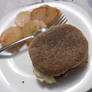 My dinner yesterday egg mcmuffin and potatoes yum