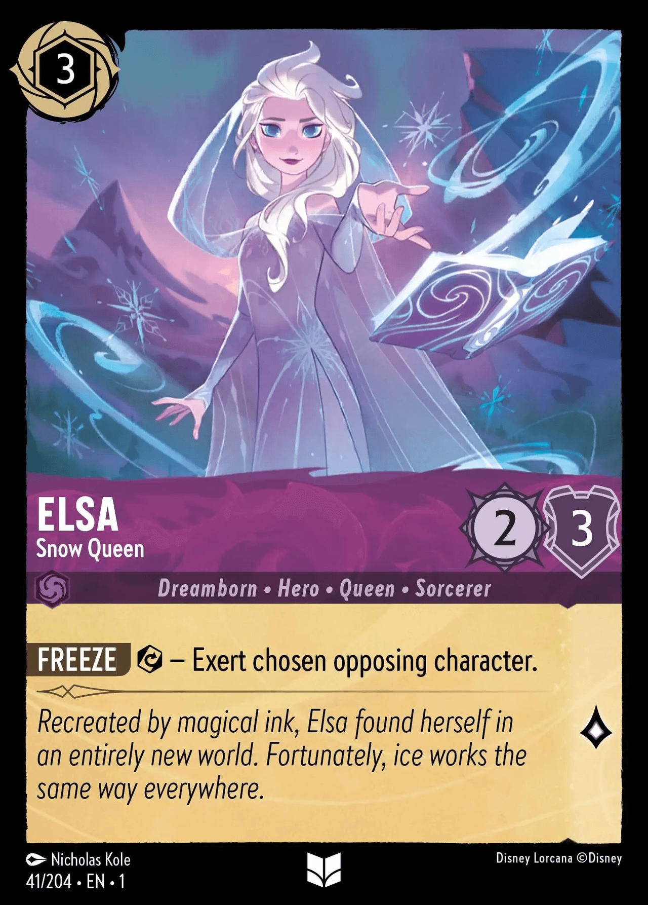 Disney's Elsa card by aliciamartin851 on DeviantArt