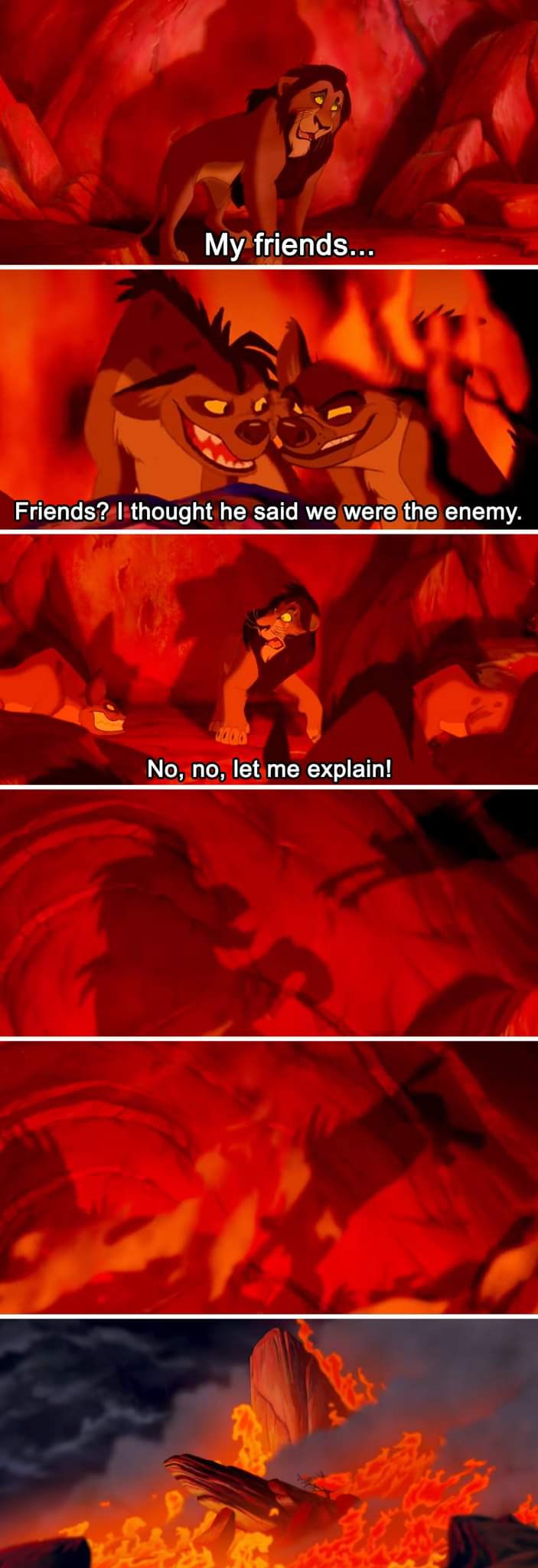 Scars death from the lion king by aliciamartin851 on DeviantArt