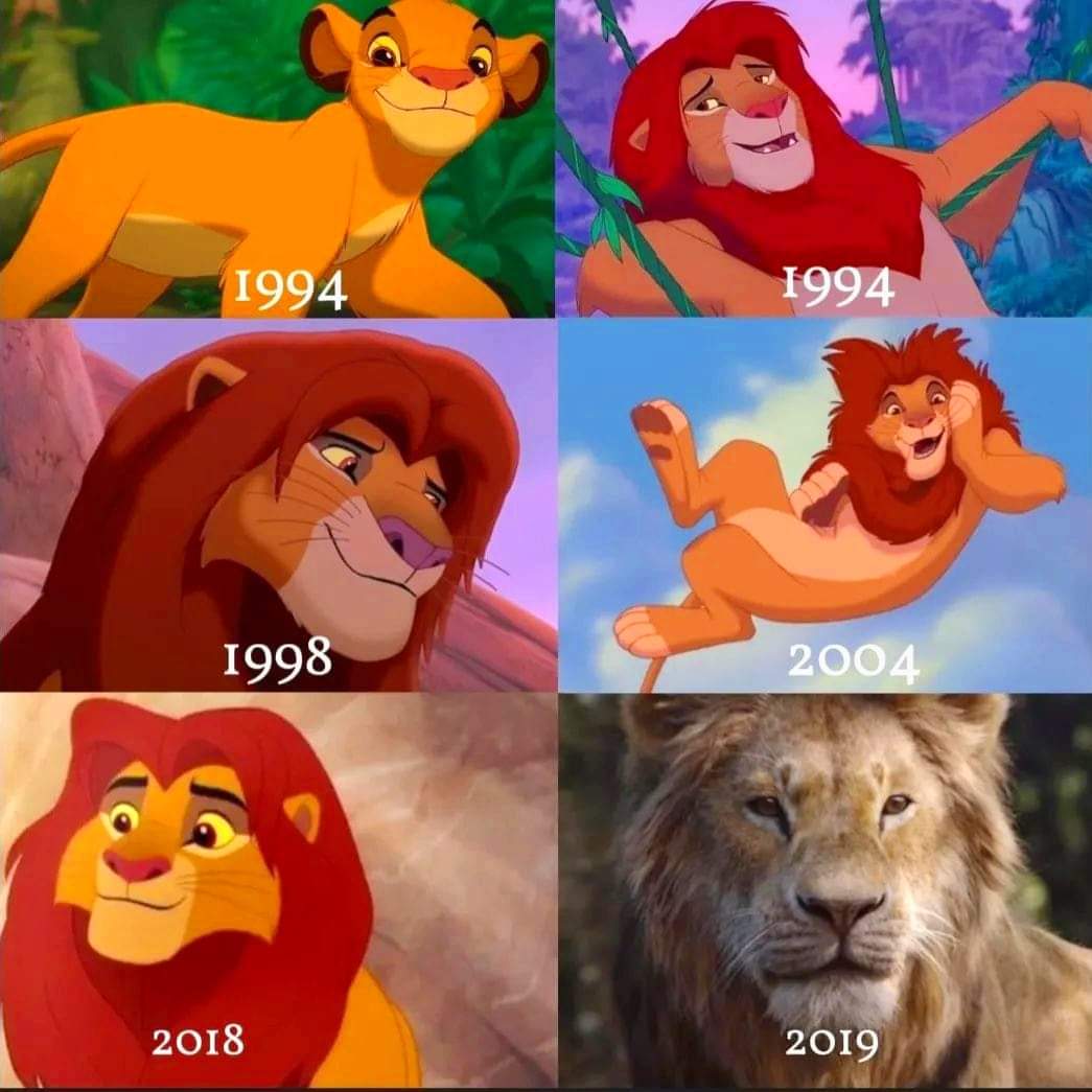 Lion king simba through the years by aliciamartin851 on DeviantArt