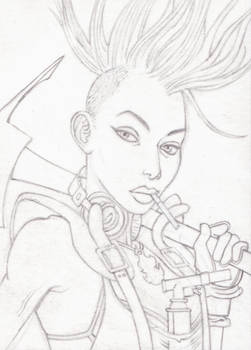 The Kill Journal's Marty Sketch Card...Sketch