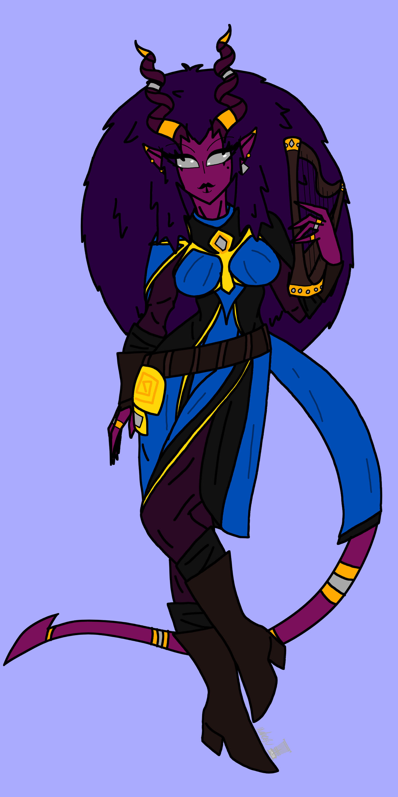 Strings the Tiefling Bard by Mahasu on DeviantArt