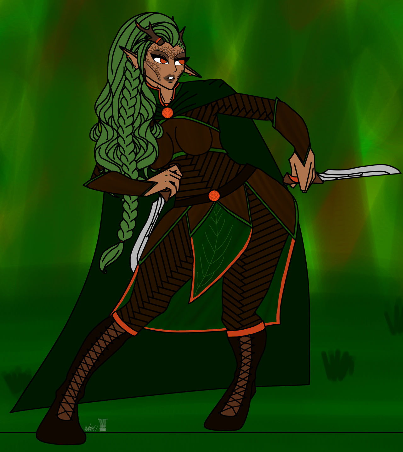 #artchallenge - Wood Elf Ranger-Rogue by Mahasu on DeviantArt