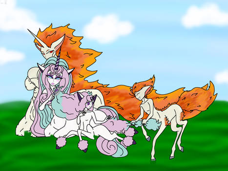 Odd Couples- Fan Art- Rapidash Family