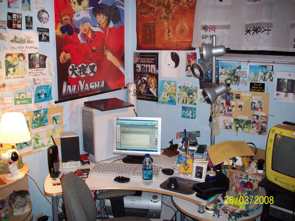 First Mini Computer Anime My computer and anime corner by foxanime101 on DeviantArt