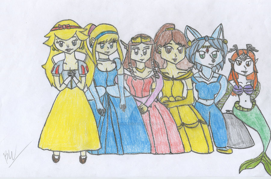 Nintendo Princesses by foxanime101 on DeviantArt