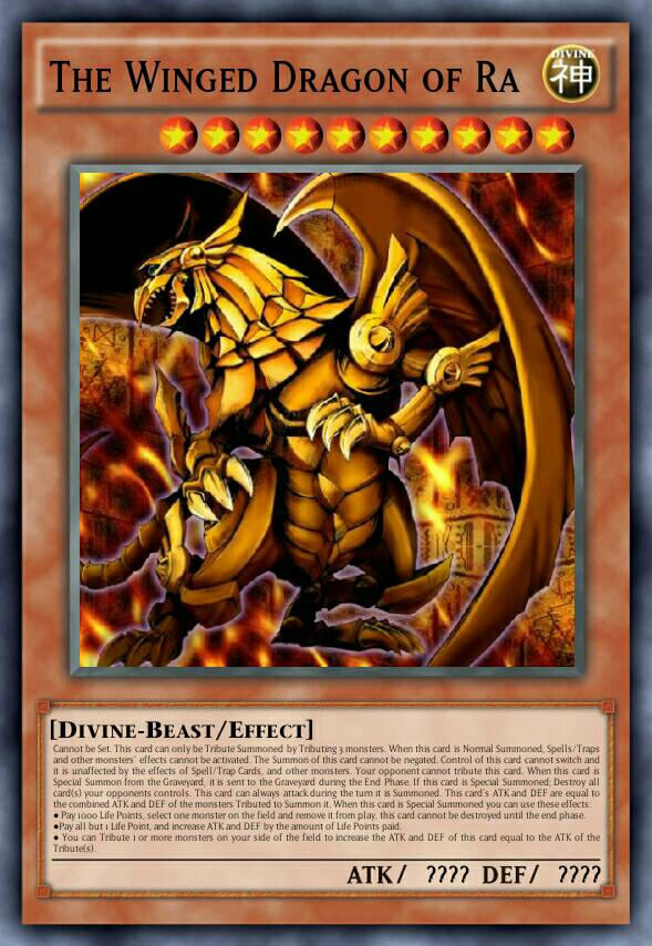 The Winged Dragon of Ra (Anime Effect) by Deviantfantastic on DeviantArt