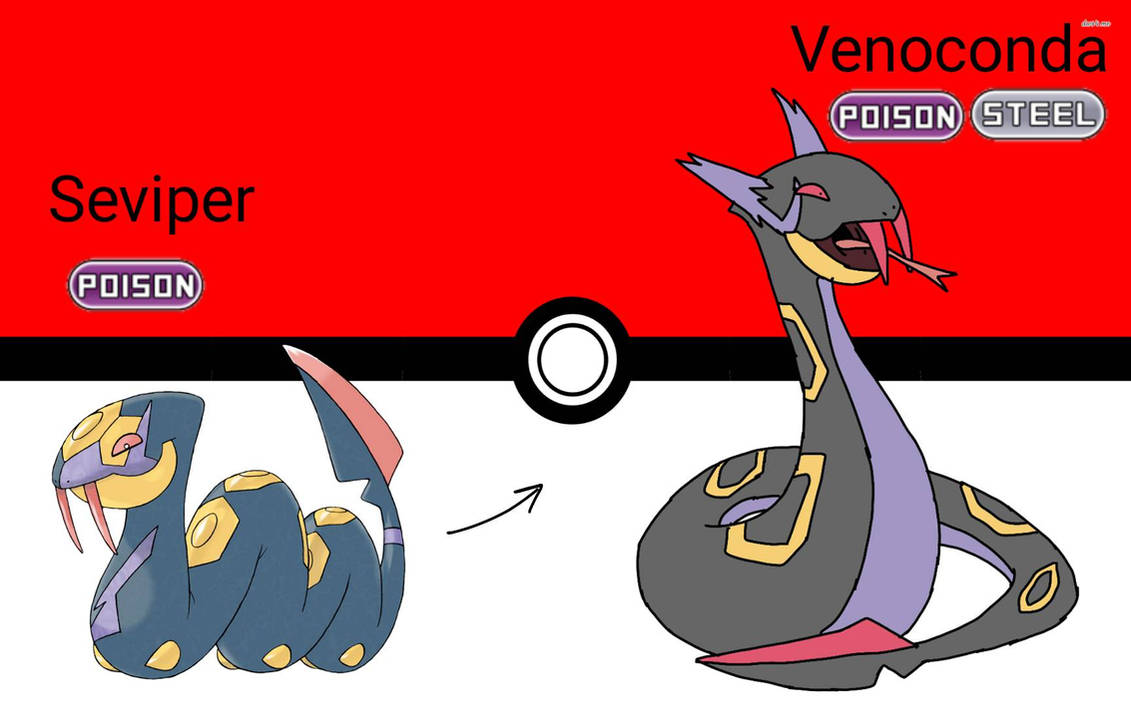 Seviper's evolution by Deviantfantastic on DeviantArt