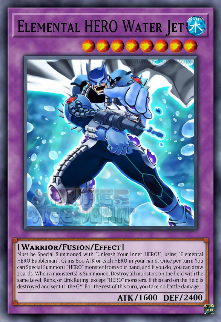 Water Jet Element Elemental HERO Water Jet by Deviantfantastic on DeviantArt