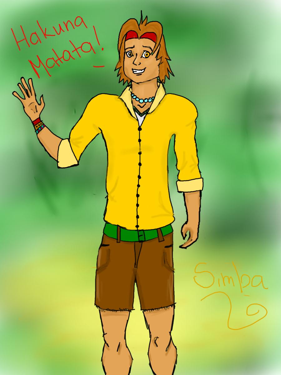 Simba the Human by florafauna15 on DeviantArt
