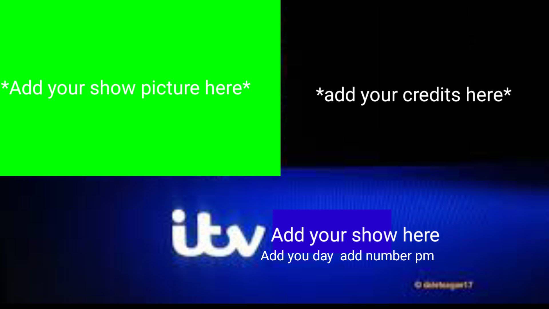 Itv 3 end credits template by Freddiecunn on DeviantArt Itv 3 end credits template by Freddiecunn on DeviantArt