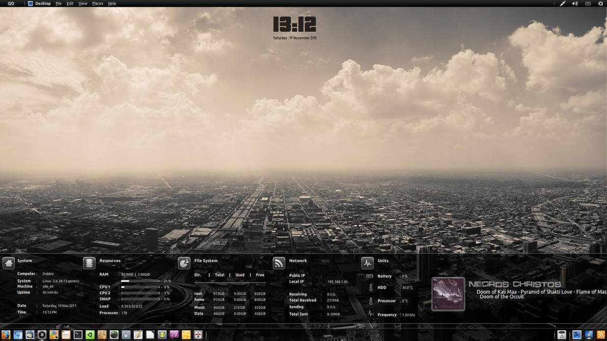 Hum Desktop HUD Desktop 19th Nov by Dobbie03 on DeviantArt